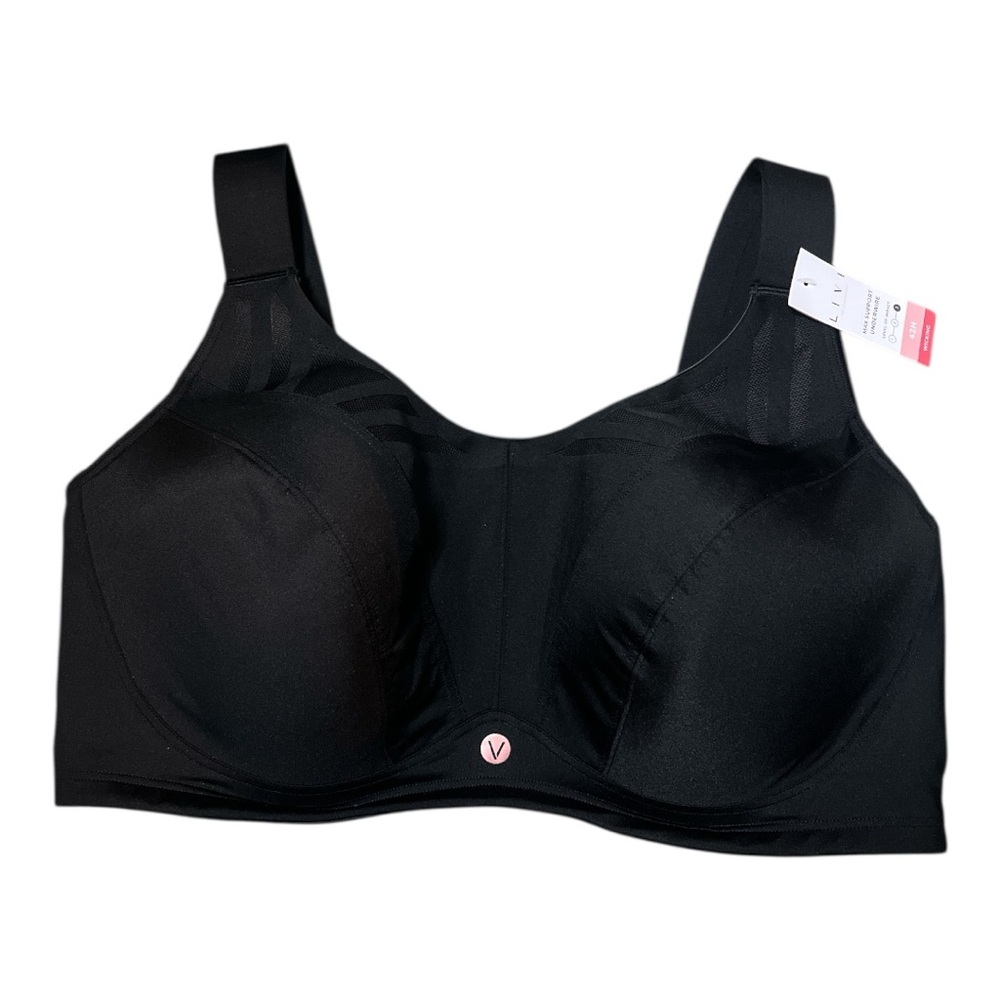 [42H] LIVI for Lane Bryant Black Max Support Underwire Sports Bra